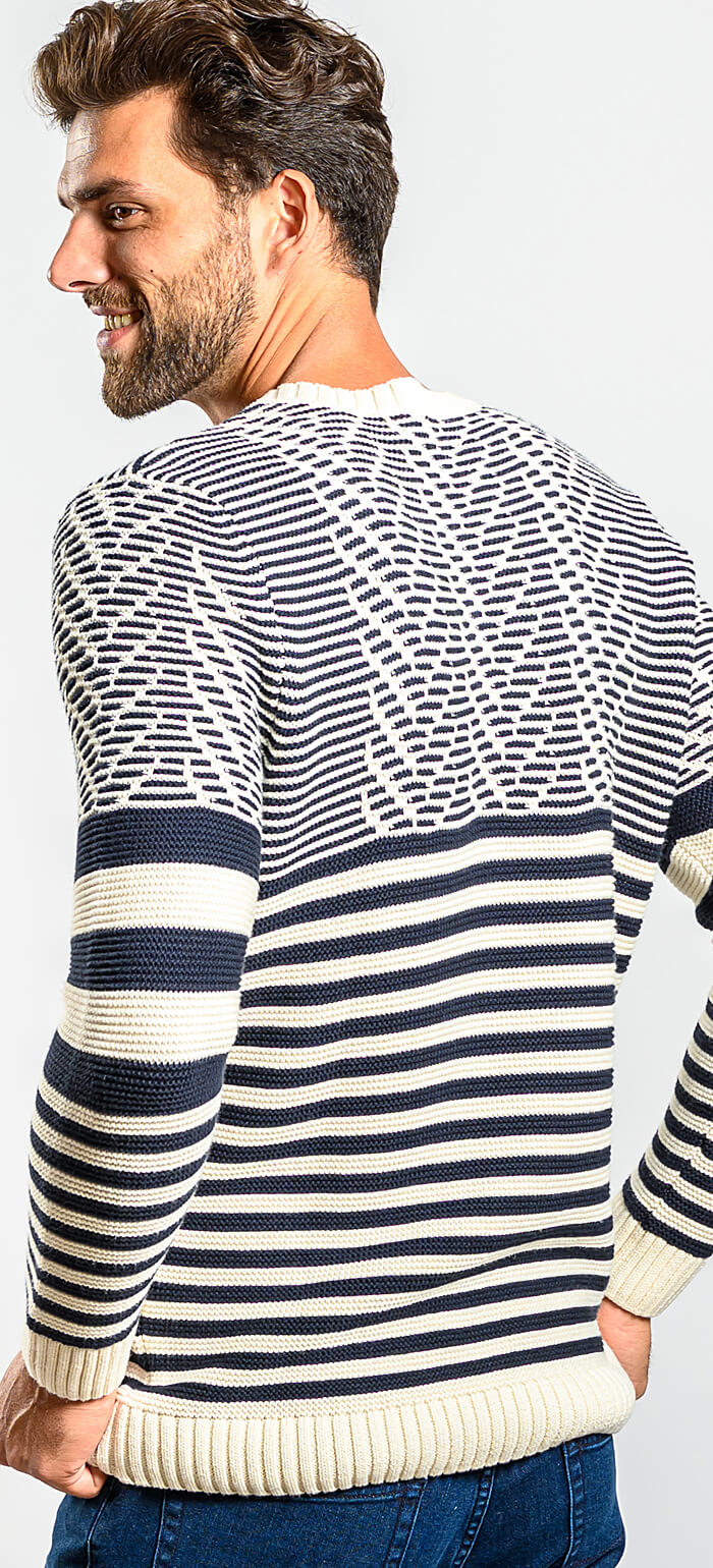 Béžový bavlnený pulóver