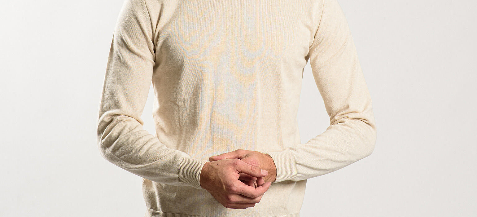 Béžový bavlnený rolák