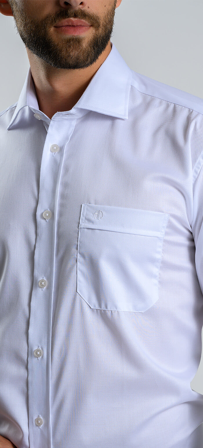 Biela Classic Fit košeľa