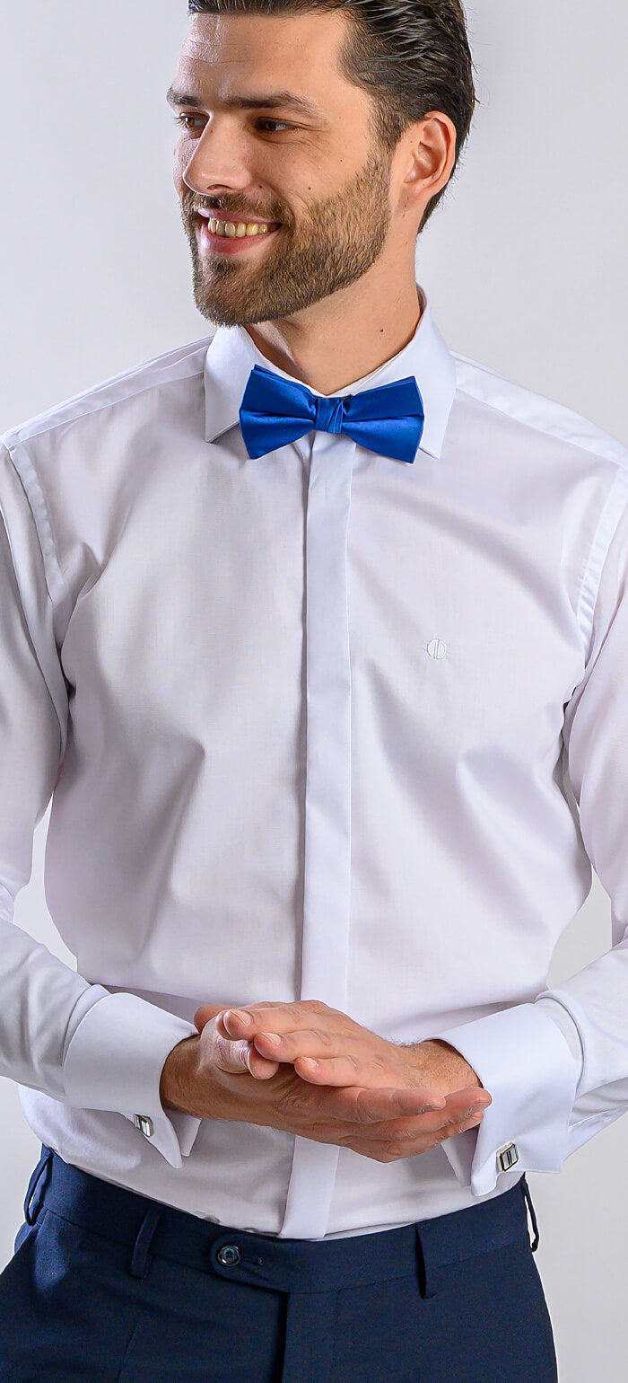 Biela spoločenská Extra Slim Fit košeľa