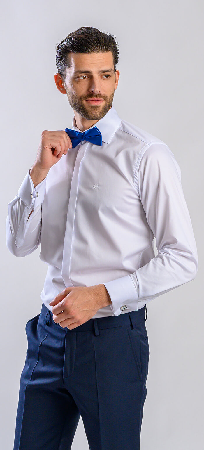 Biela spoločenská Extra Slim Fit košeľa