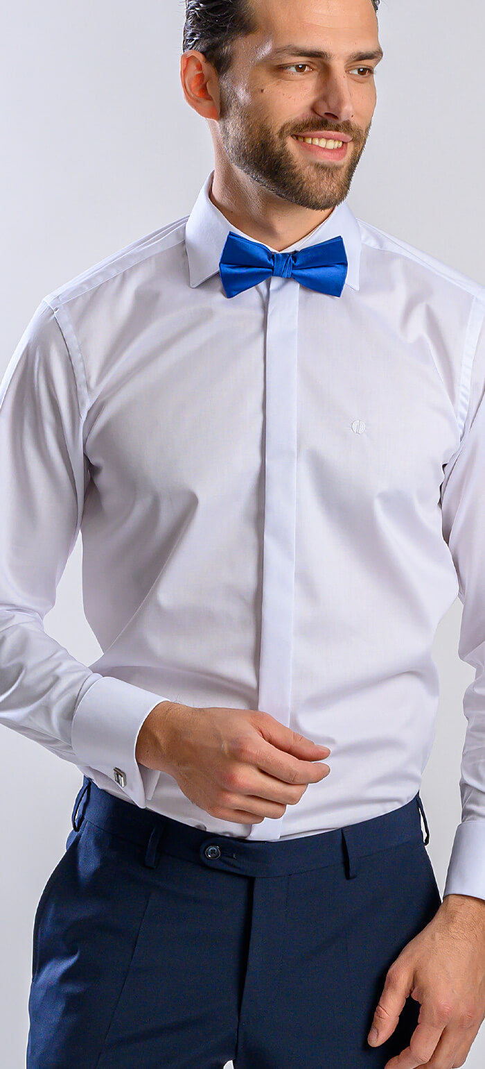 Biela spoločenská Extra Slim Fit košeľa