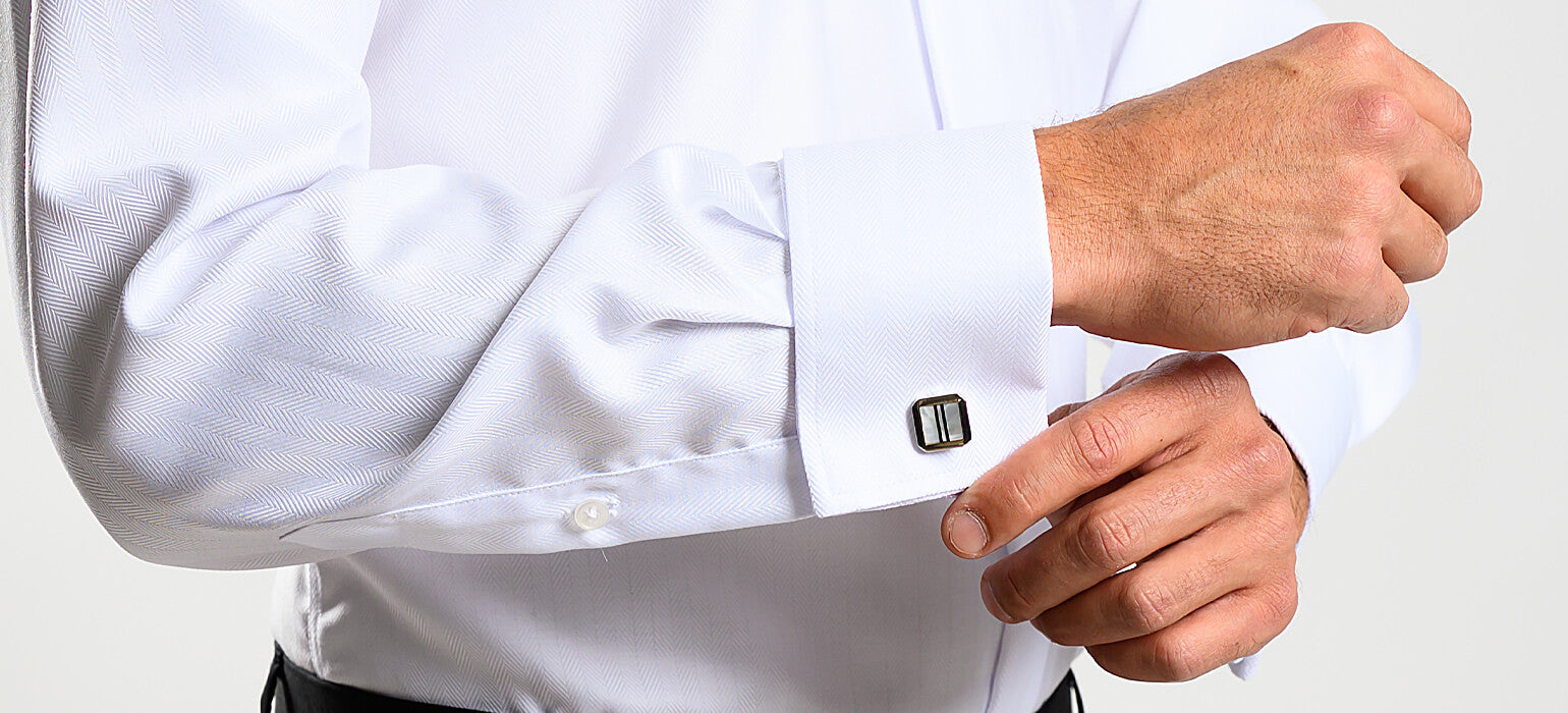 Biela spoločenská Slim Fit košeľa