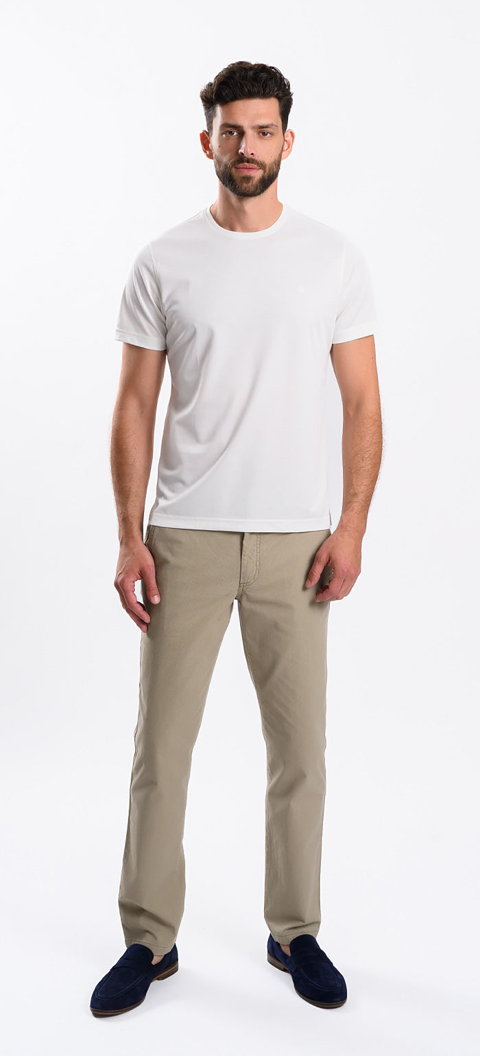 Biele krémové tričko