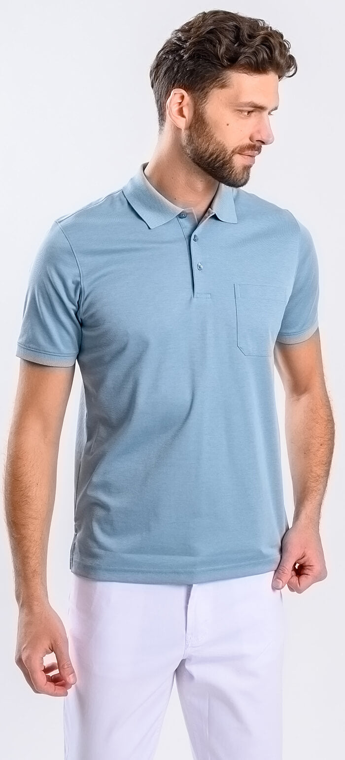 Bledozelená polokošeľa