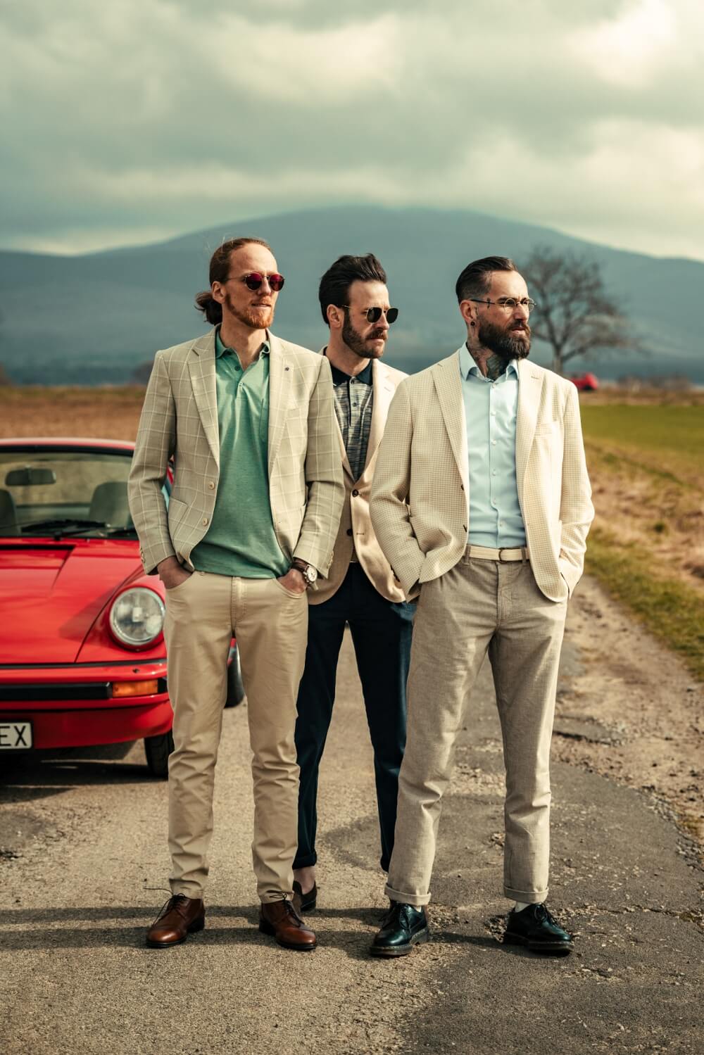 Bledozelené kárované sako