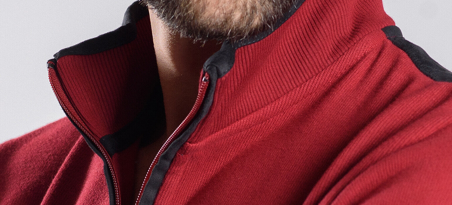 Bordový teplákový sveter