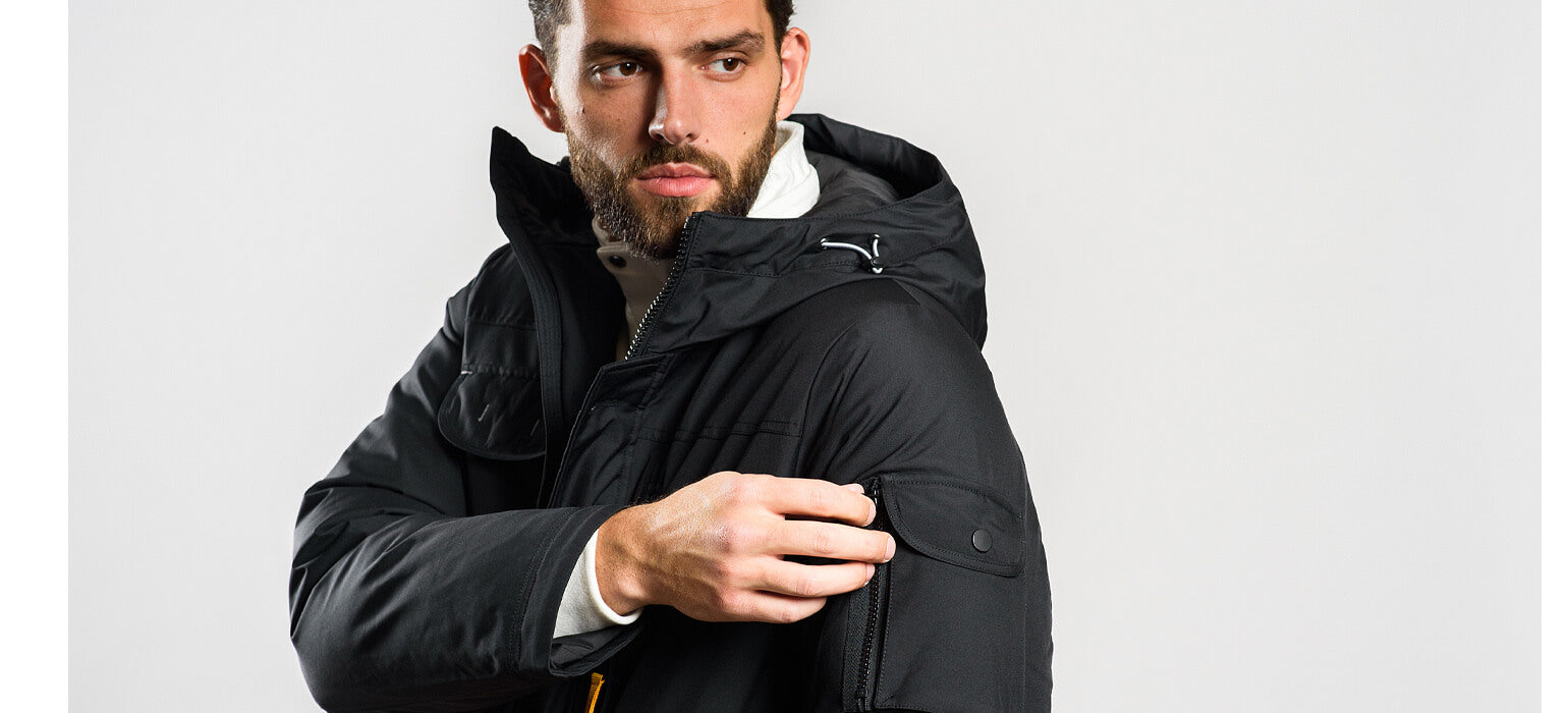 Čierna zimná bunda