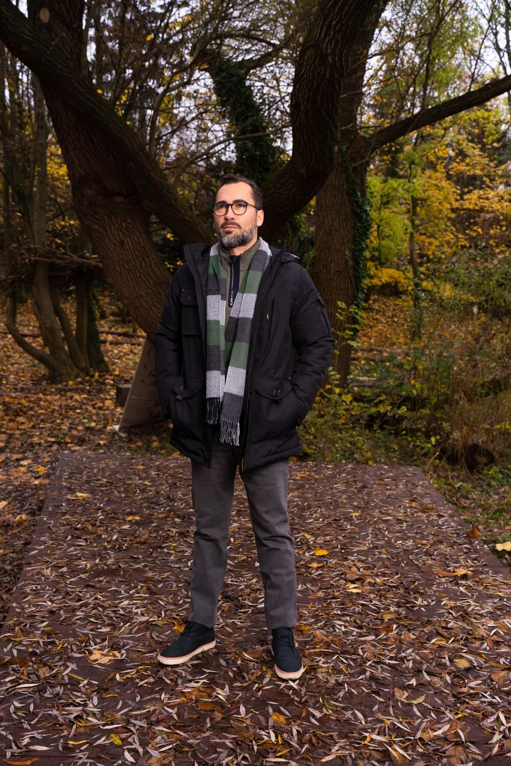 Čierna zimná bunda