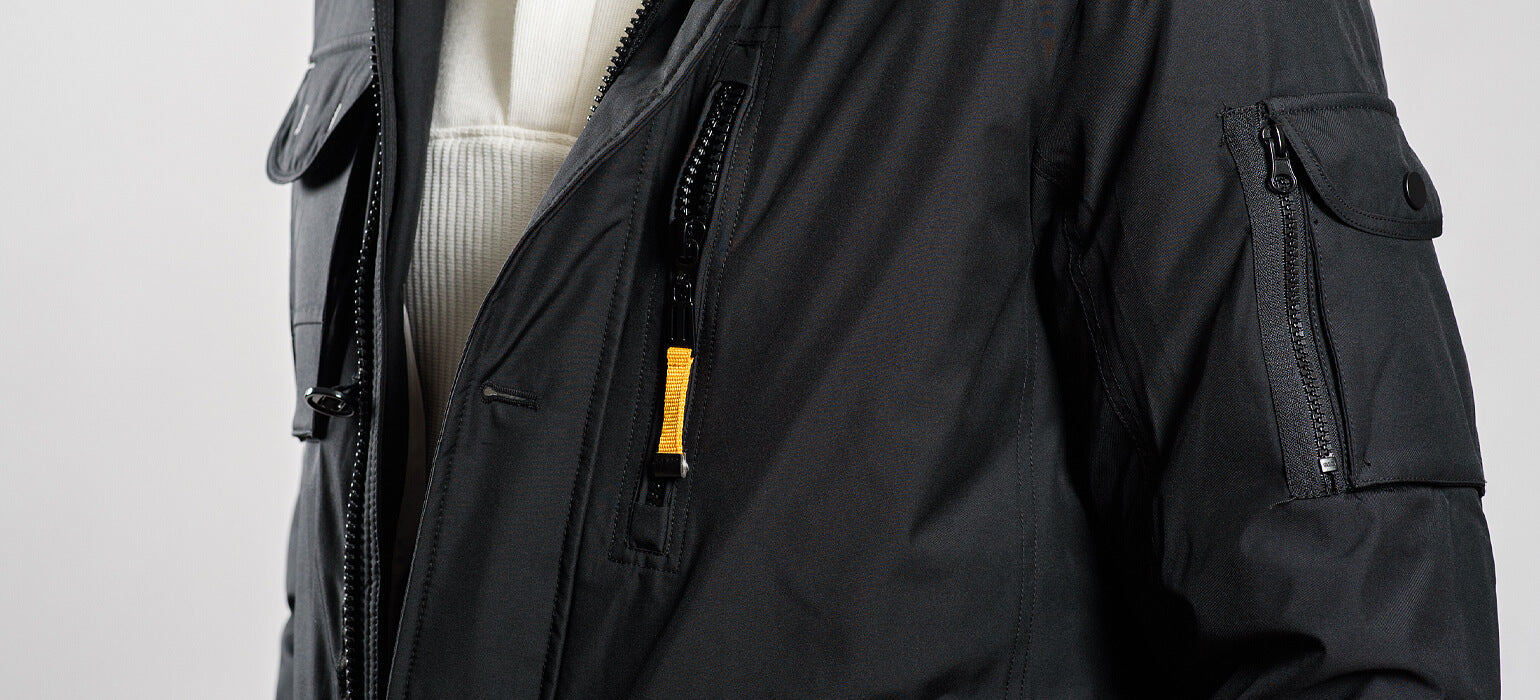 Čierna zimná bunda