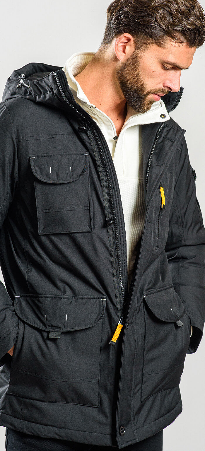 Čierna zimná bunda