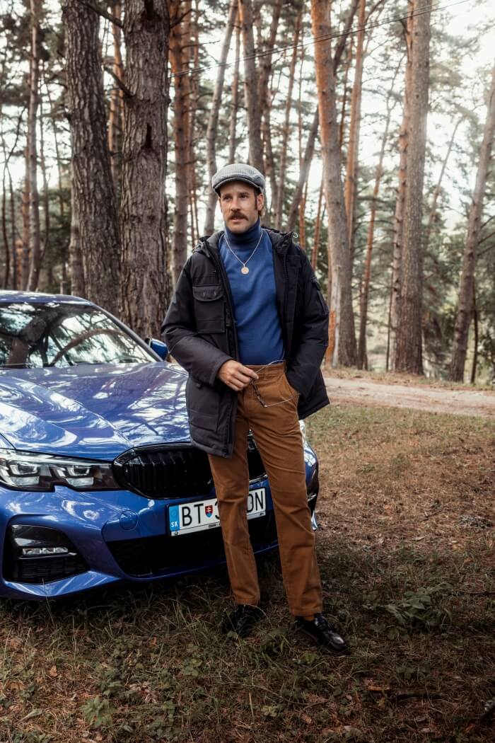 Čierna zimná bunda