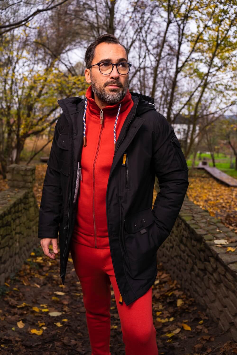 Čierna zimná bunda