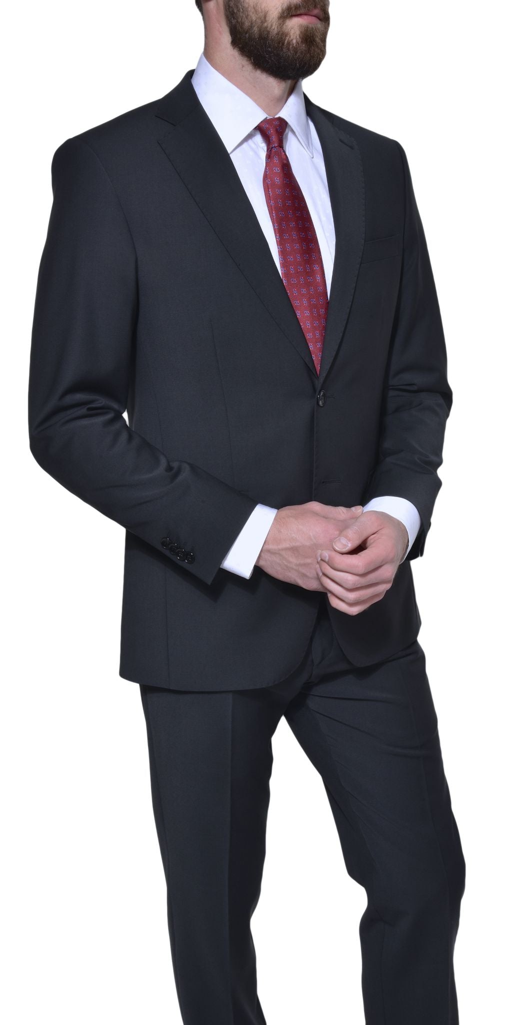 Čierny Slim Fit business oblek