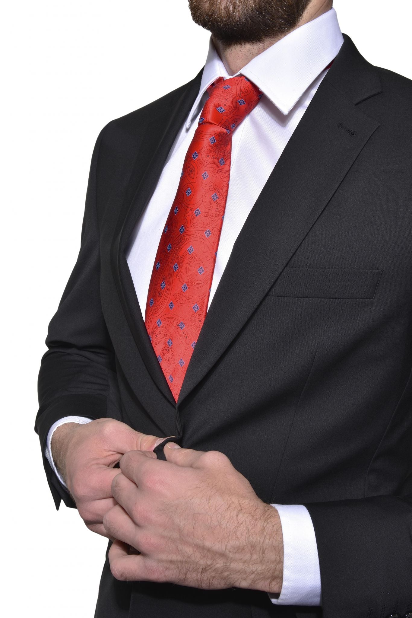 Čierny Slim Fit oblek