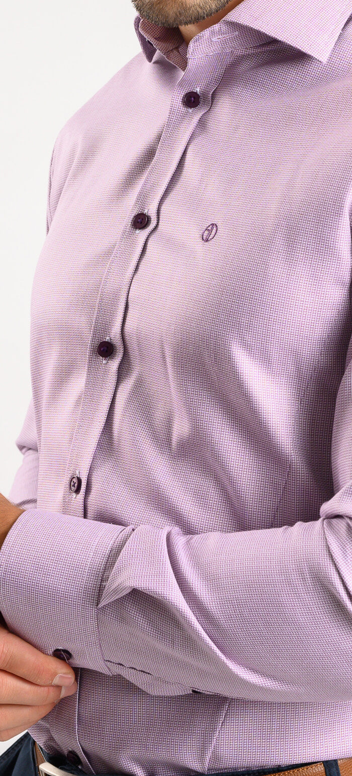 Fialová Extra Slim Fit košeľa