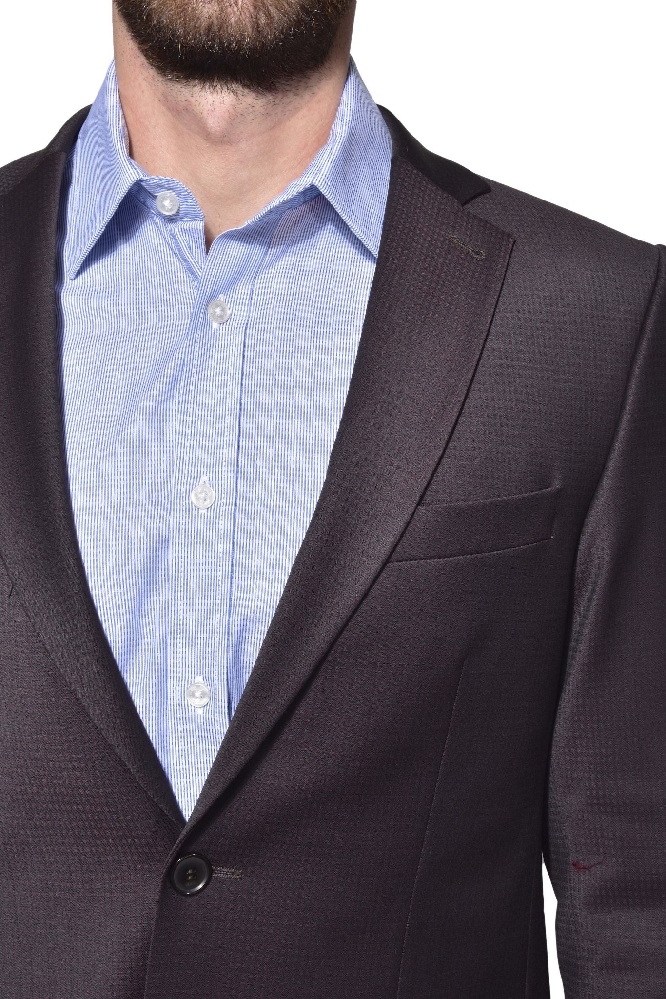 Hnedý Slim Fit oblek