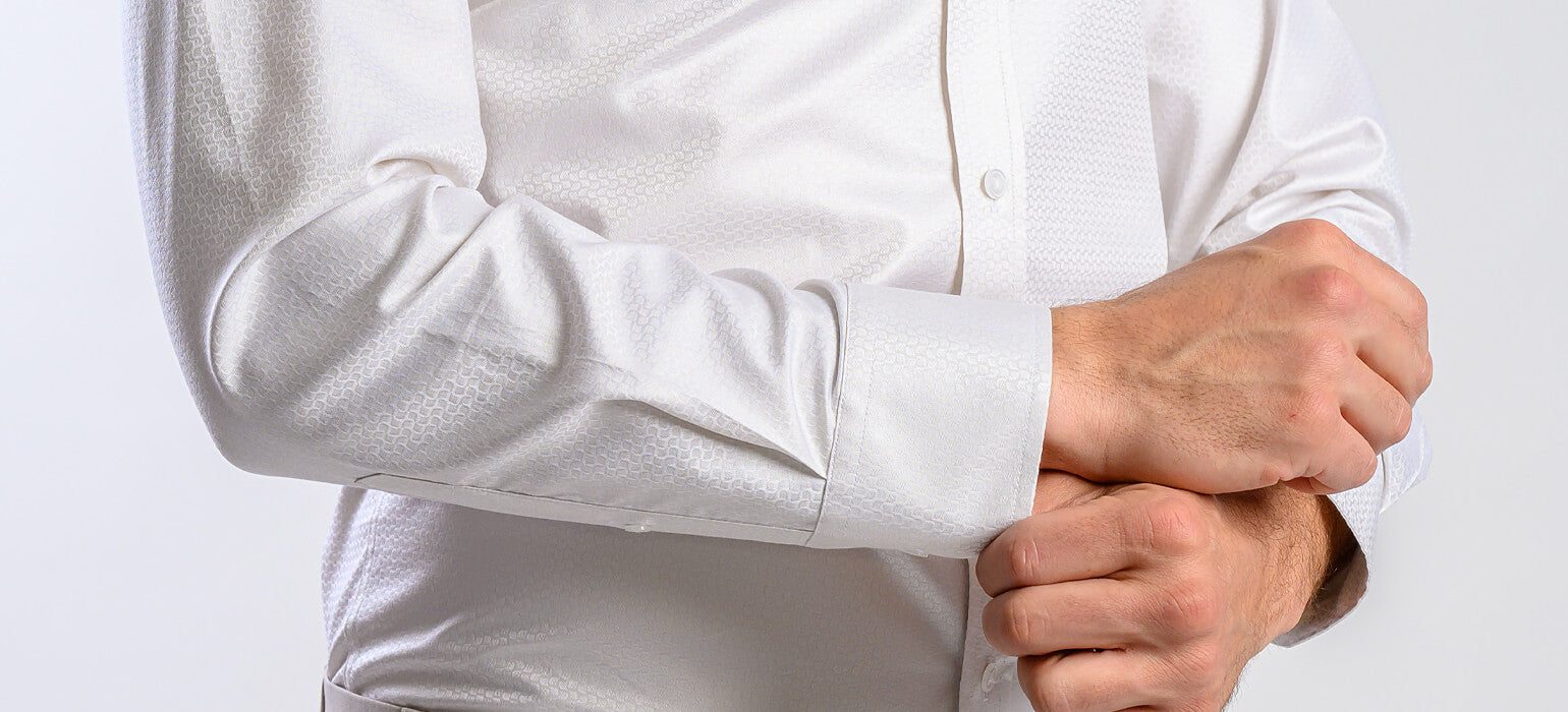 Maslová Extra Slim Fit košeľa s jemným vzorom vlniek