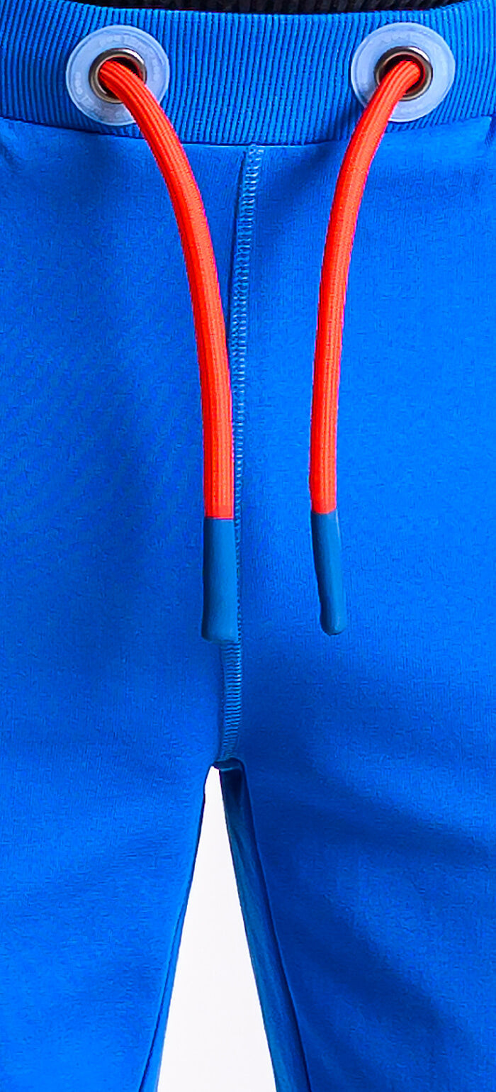 Modré teplákové nohavice