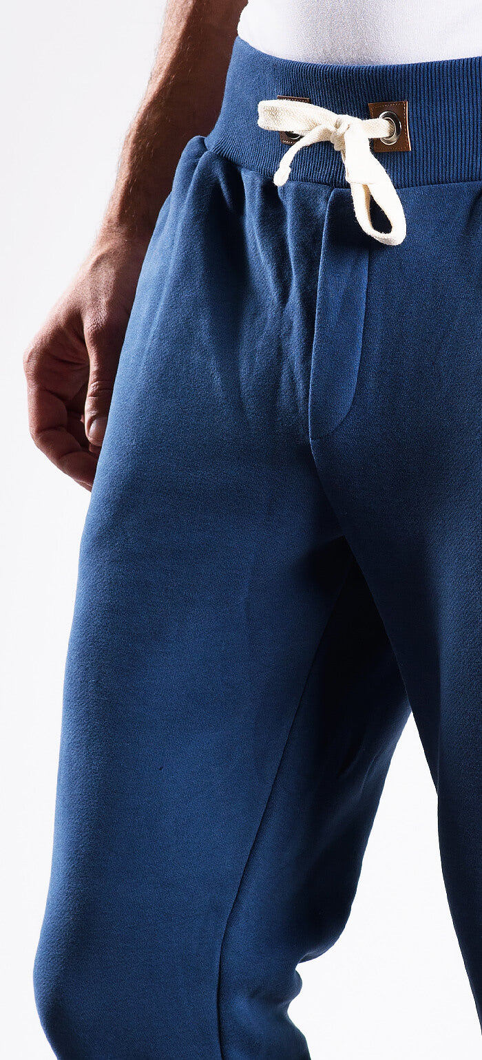 Modré teplákové nohavice