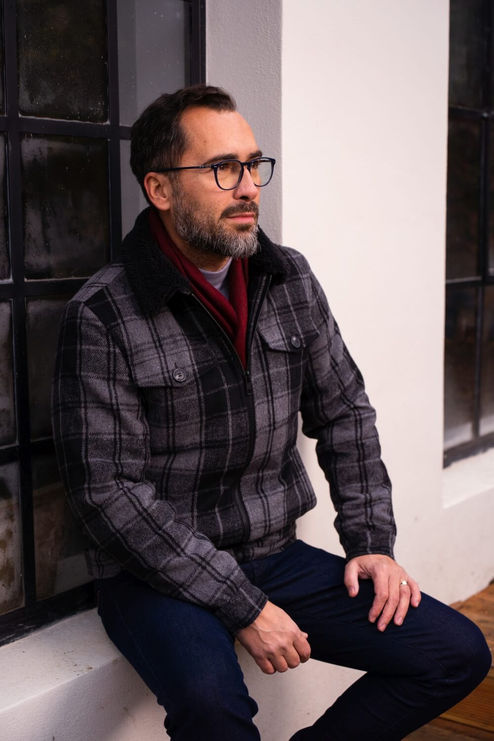 Šedomodrý polorolák