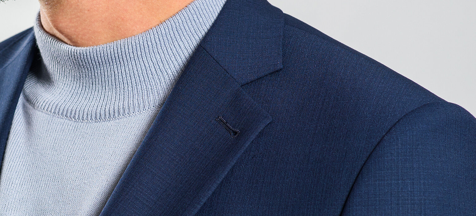 Šedomodrý Slim Fit oblek