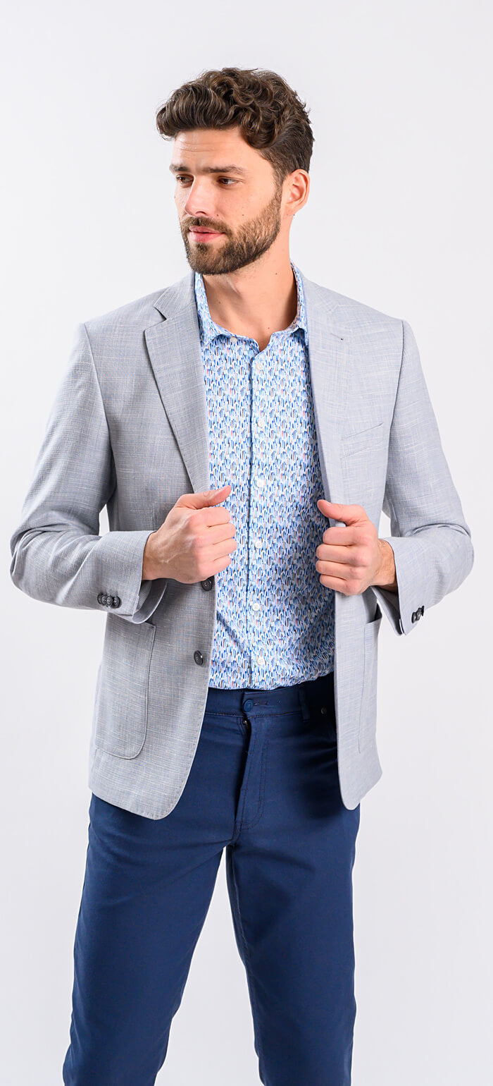 Sivé ľahké sako - XL veľkosti