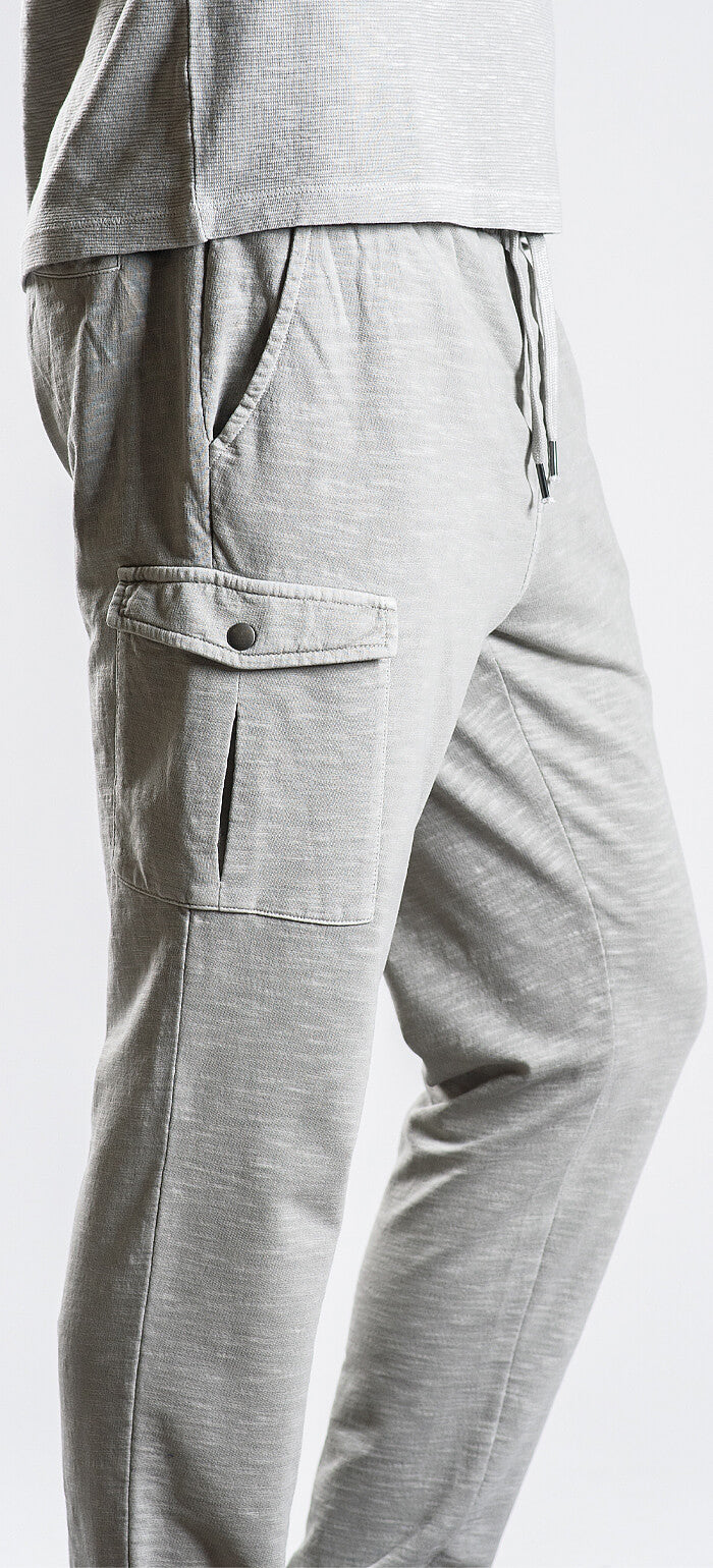 Sivé teplákové nohavice