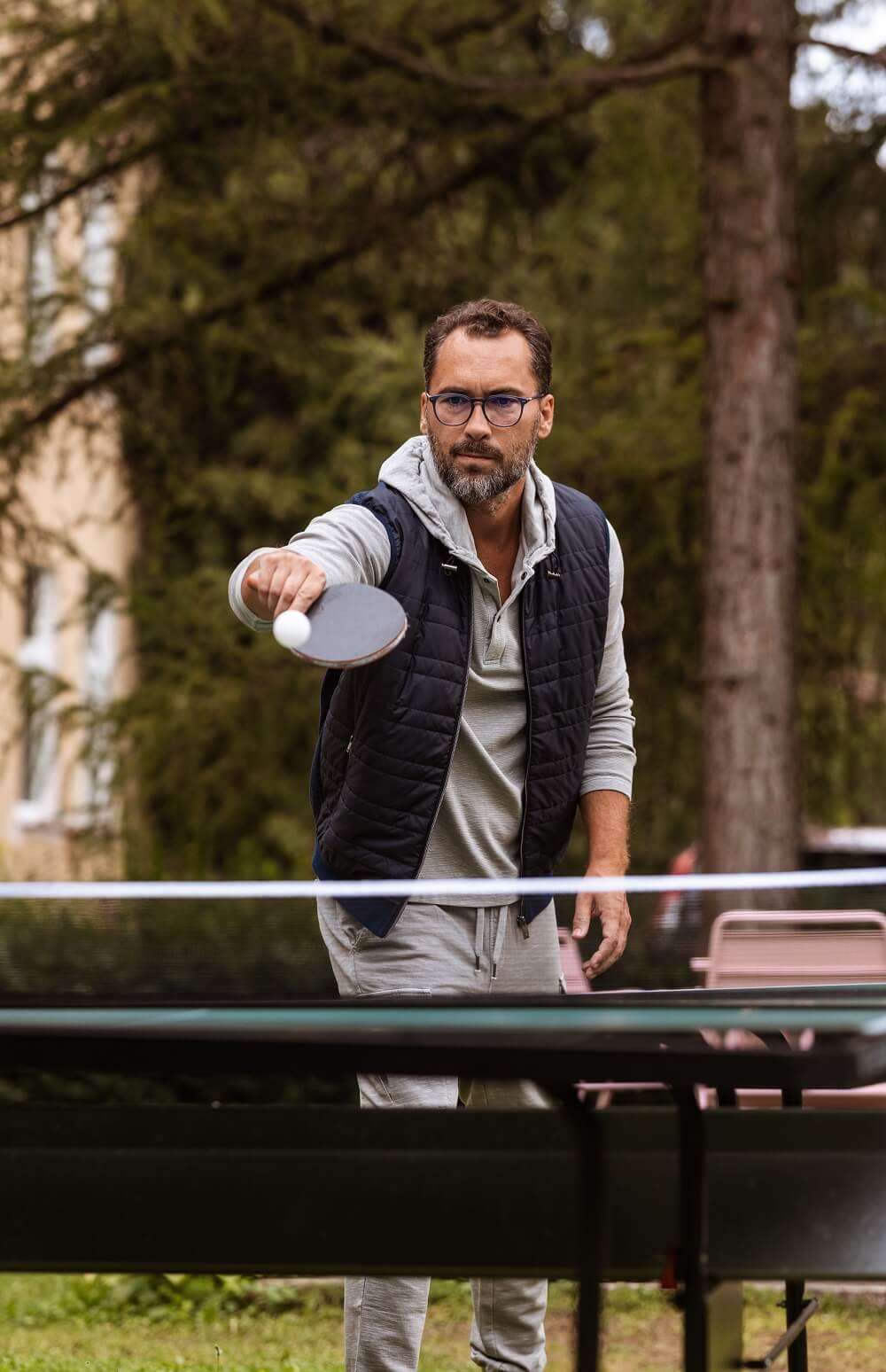 Sivé teplákové nohavice