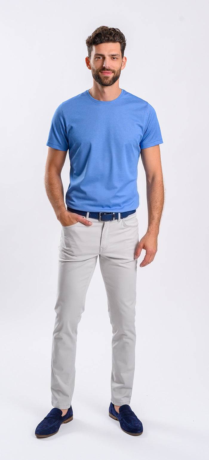 Sivé voľnočasové nohavice