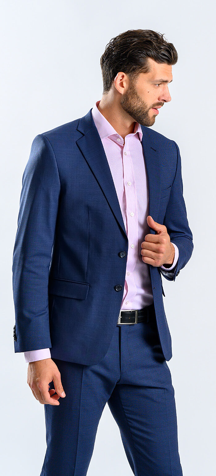 Tmavomodrý Slim Fit oblek