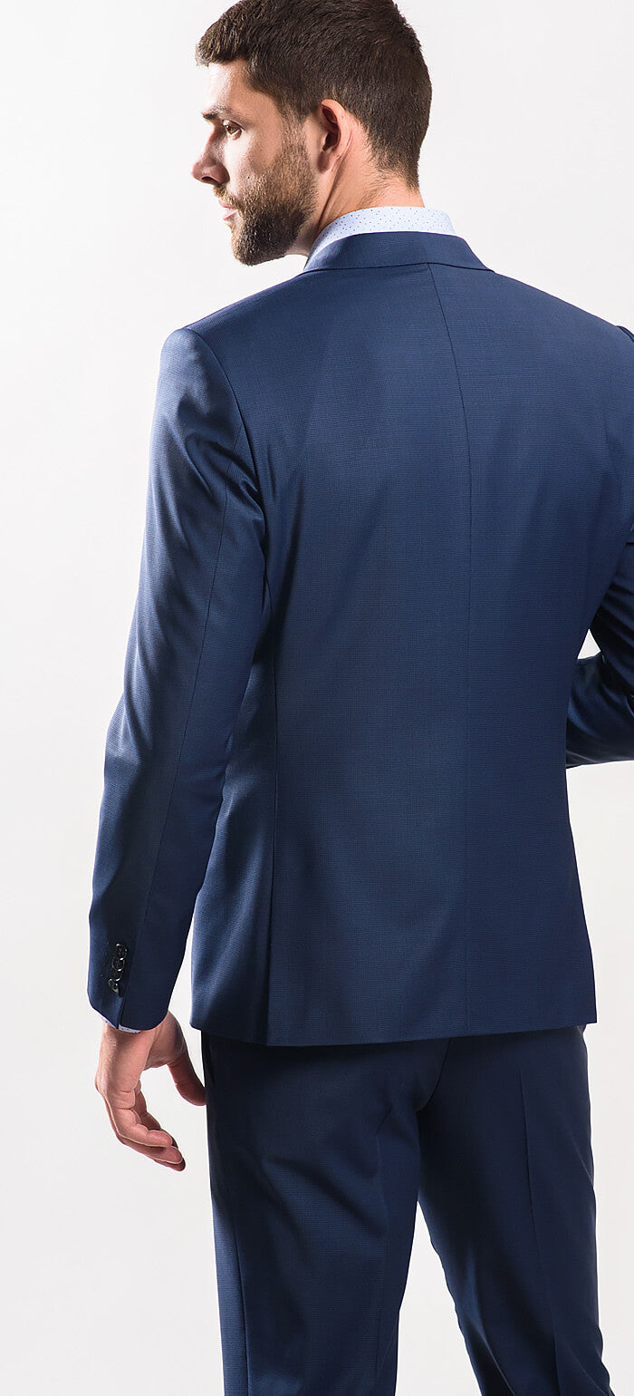 Tmavomodrý Slim Fit oblek