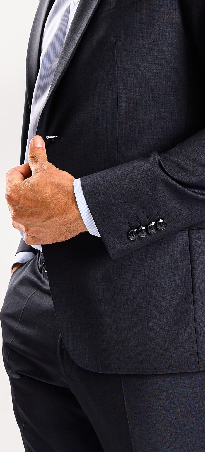 Tmavošedý Slim Fit oblek