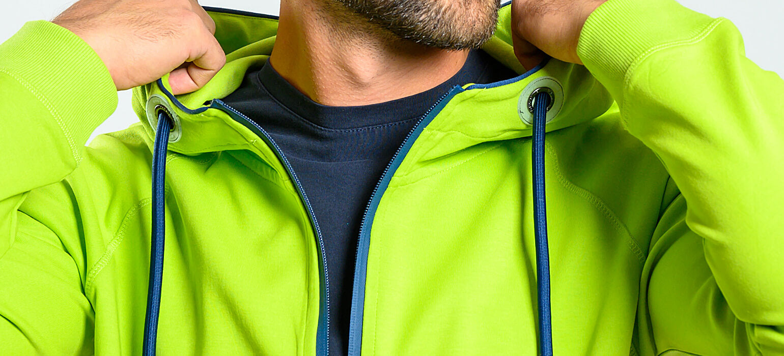 Zelená športová mikina