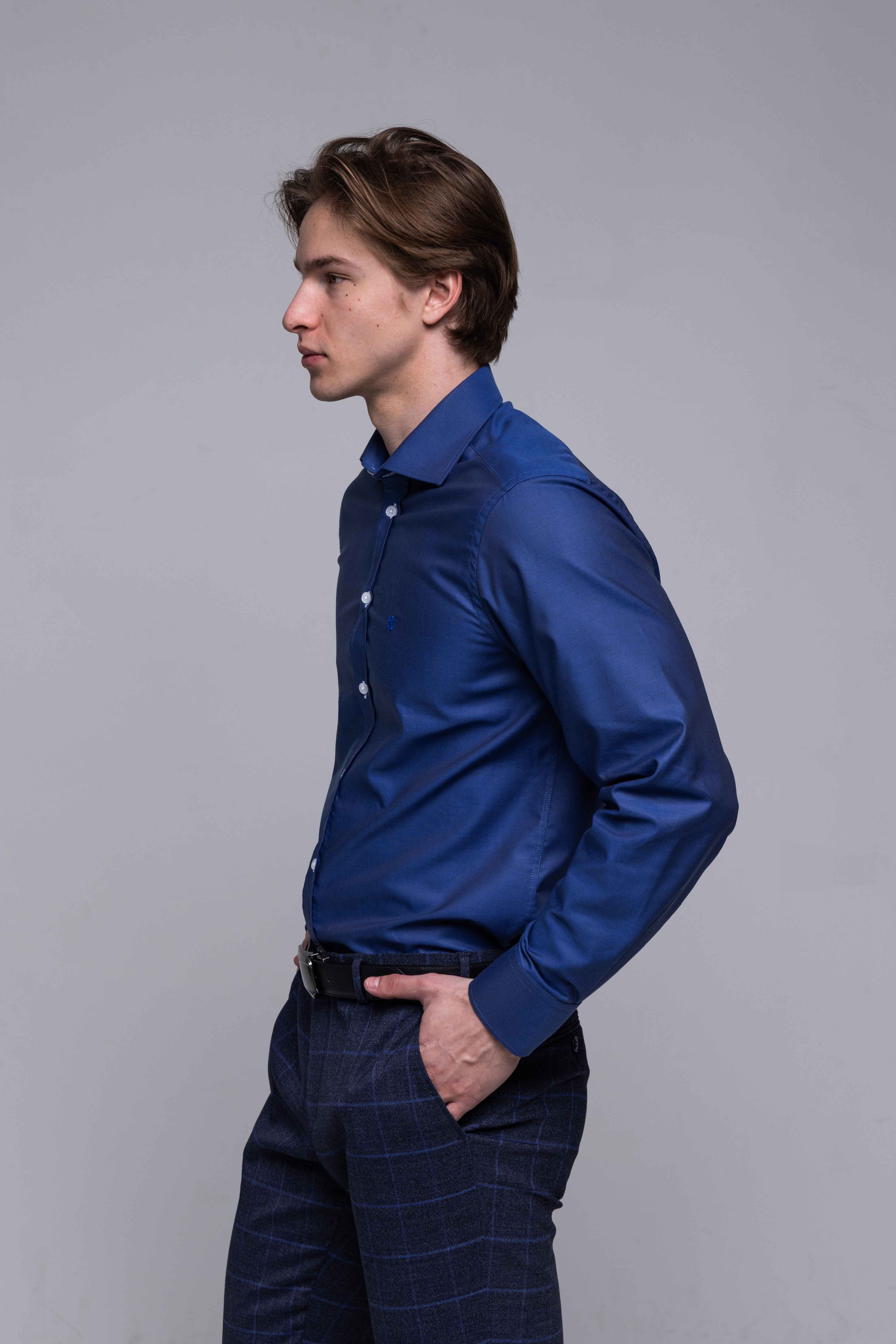 Modrá Extra Slim Fit košeľa