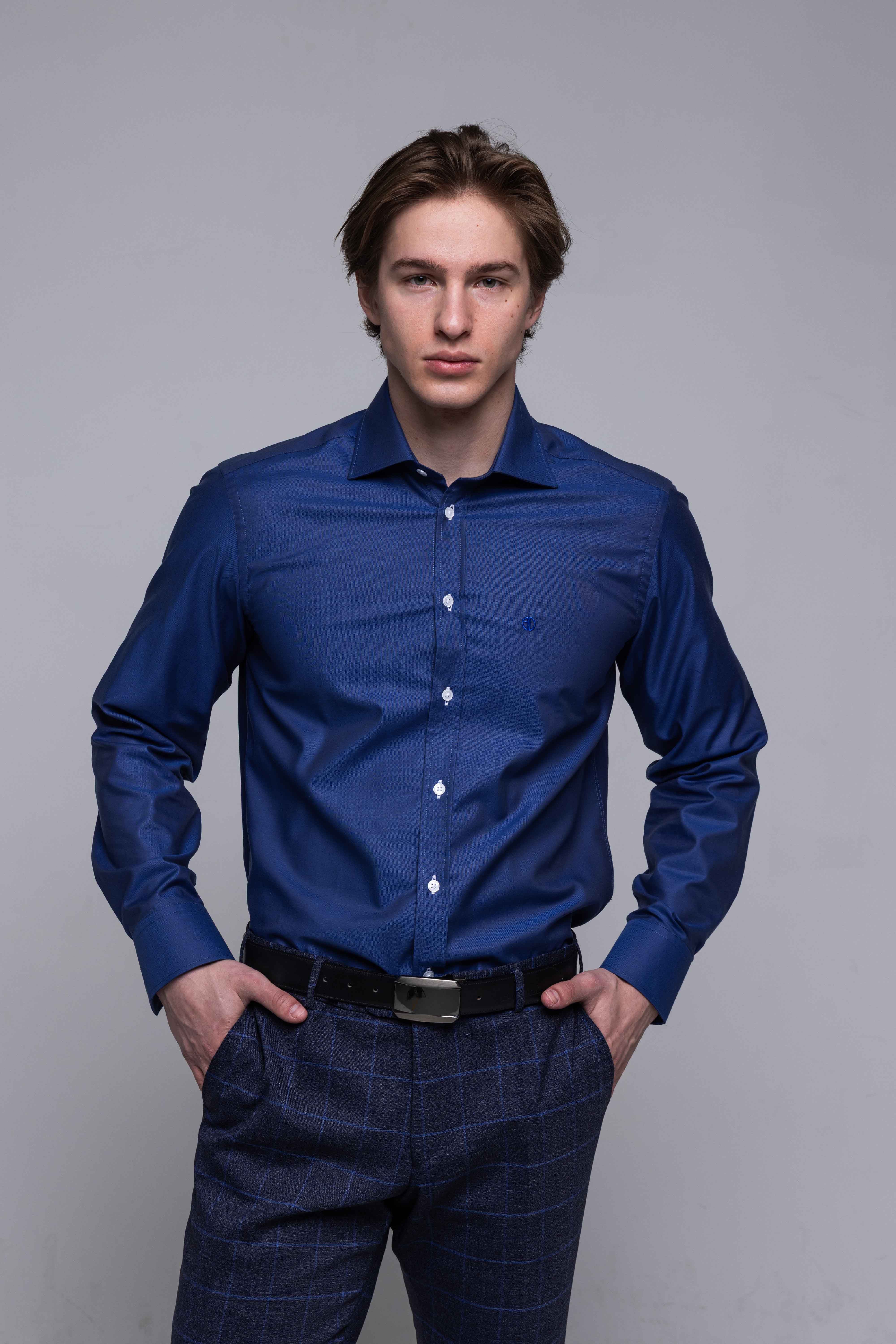 Modrá Extra Slim Fit košeľa