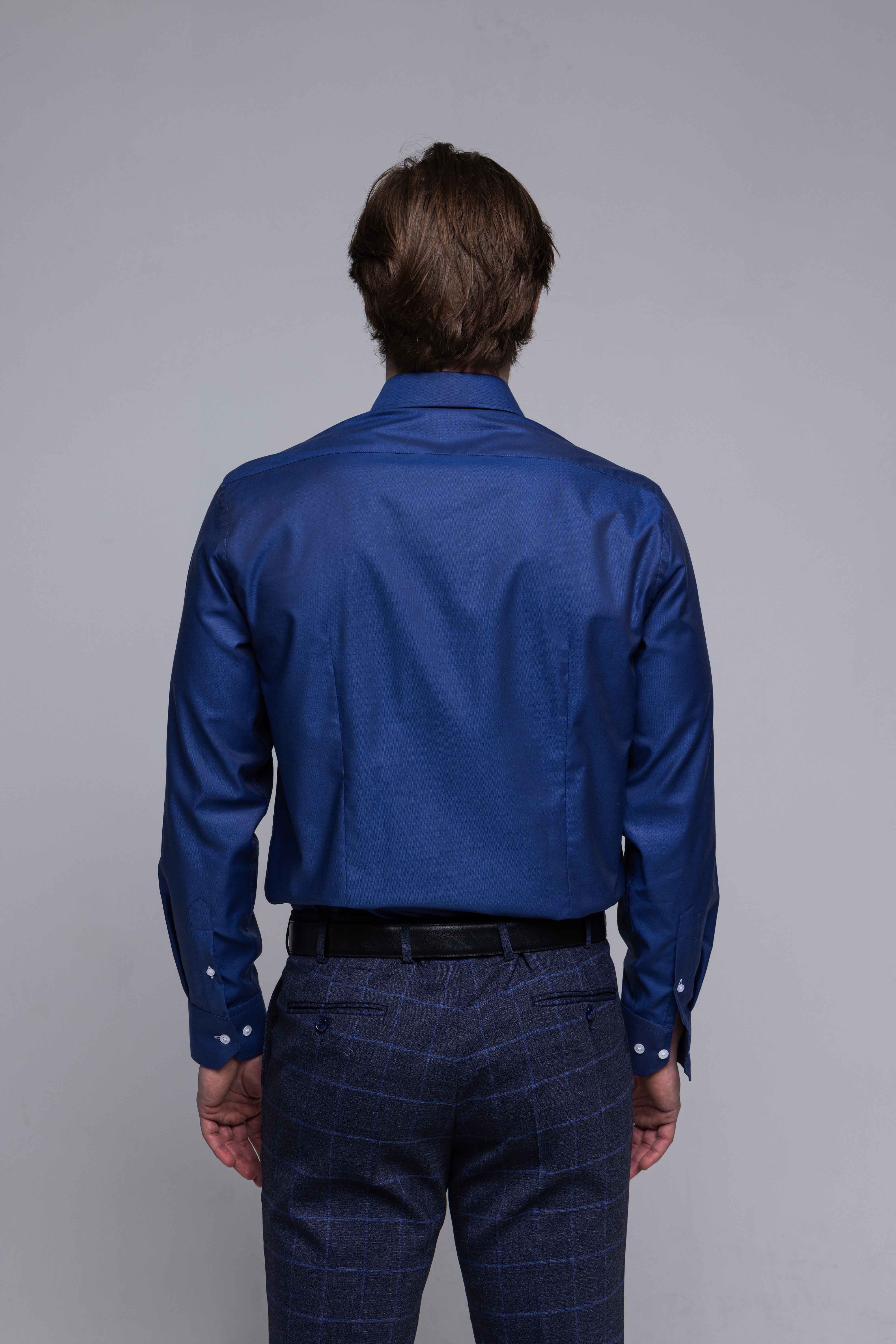 Modrá Extra Slim Fit košeľa