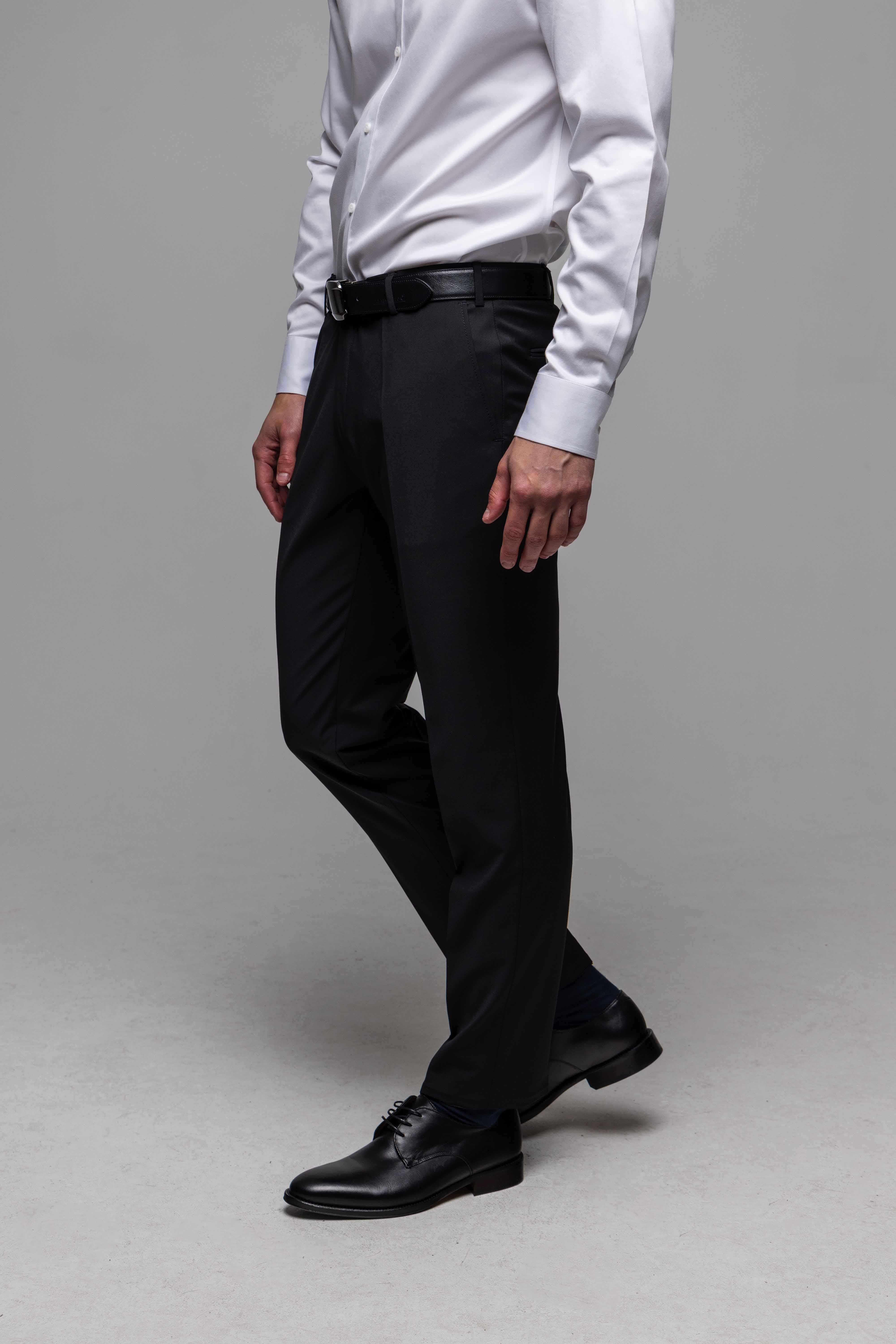 Čierne Basic oblekové nohavice XL veľkosti