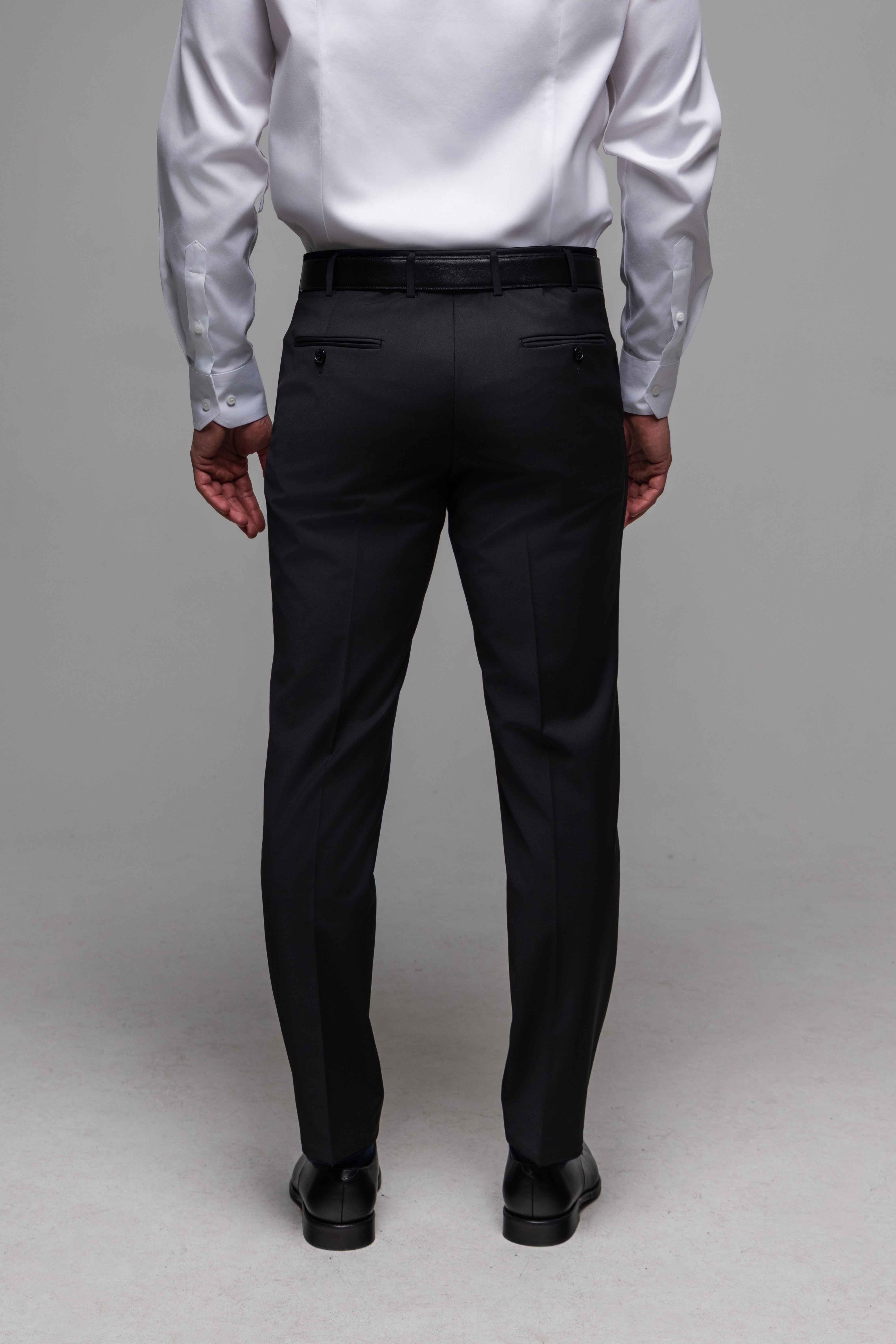 Čierne Basic oblekové nohavice XL veľkosti