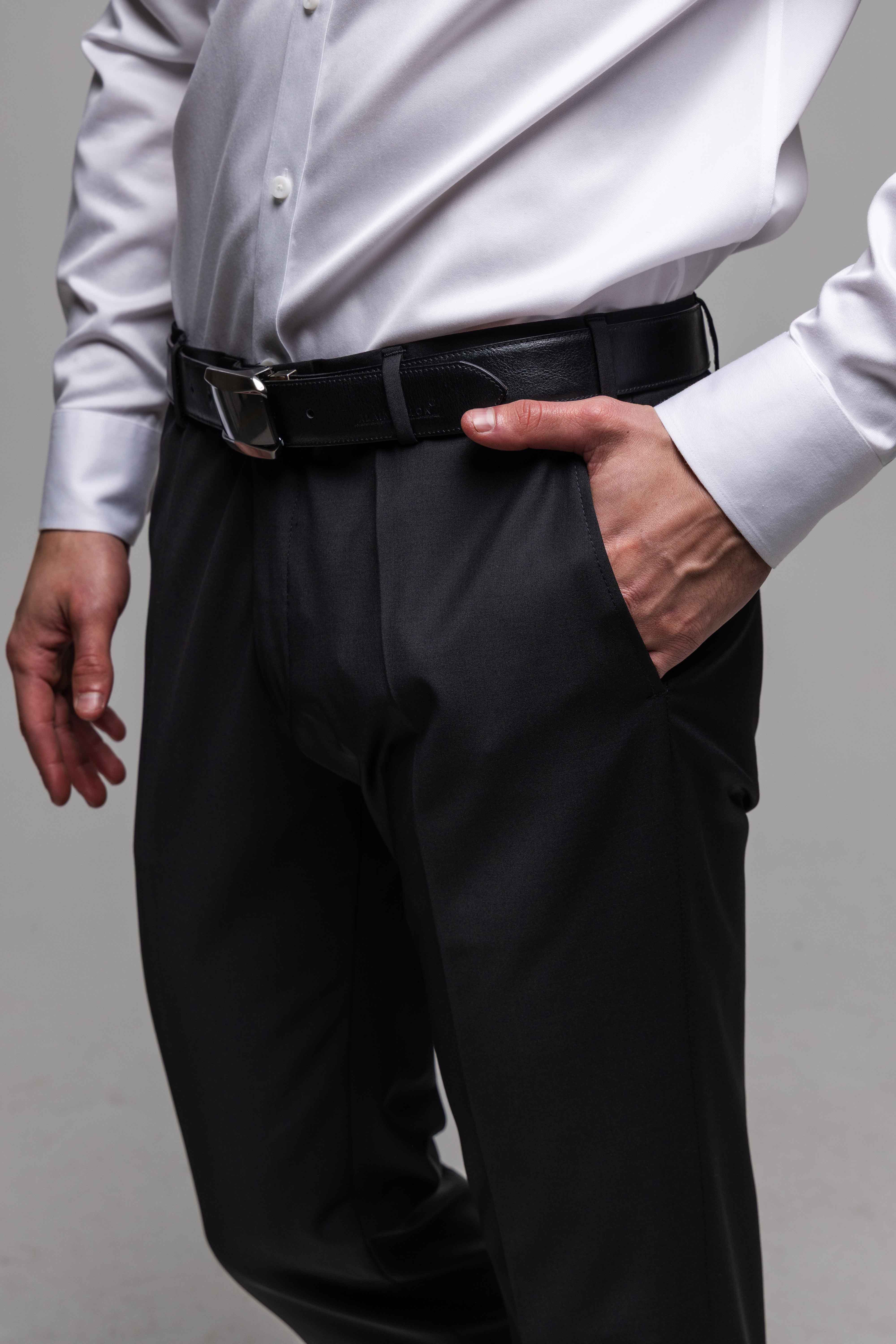 Čierne Basic oblekové nohavice XL veľkosti