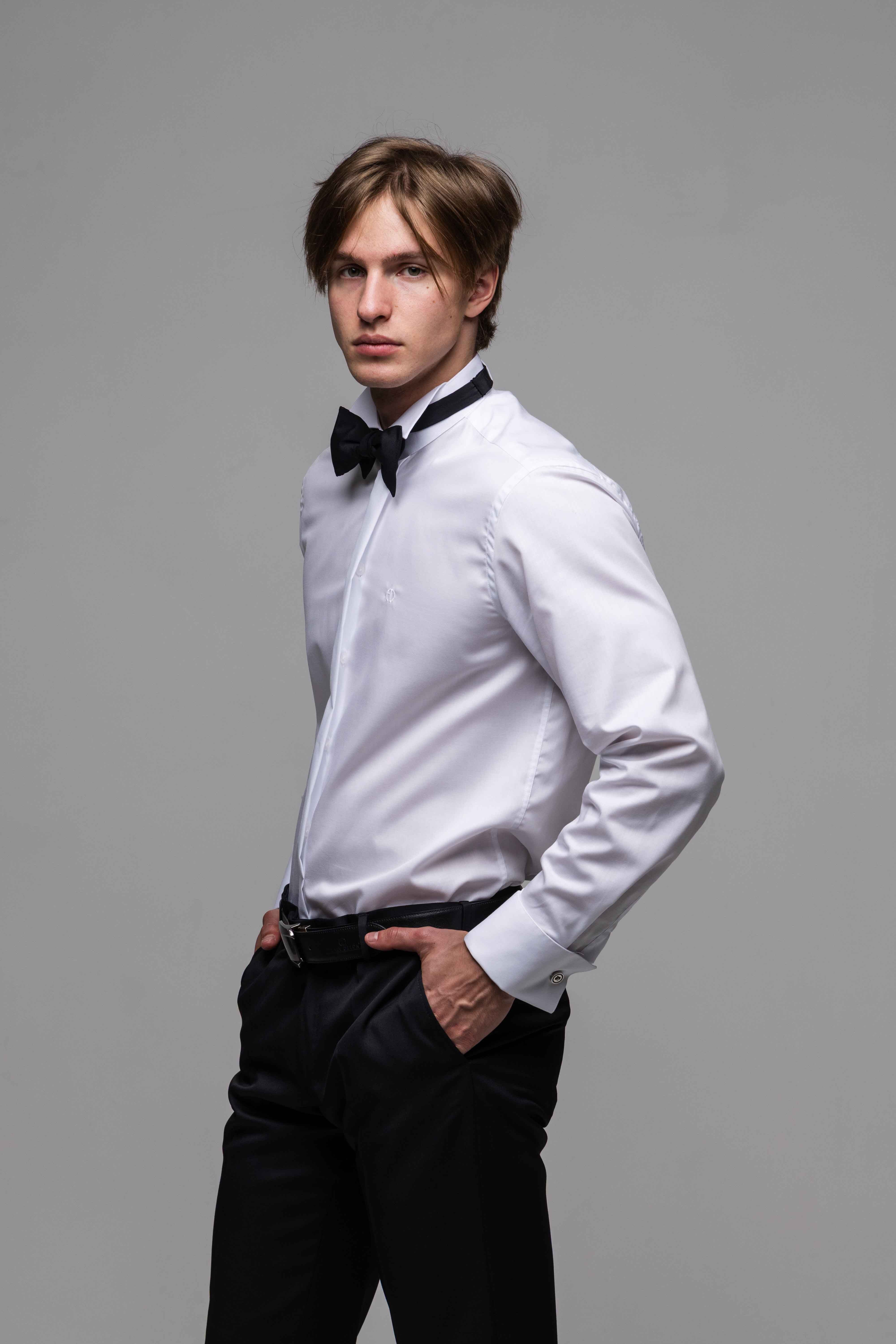 Biela smokingová Extra Slim Fit košeľa