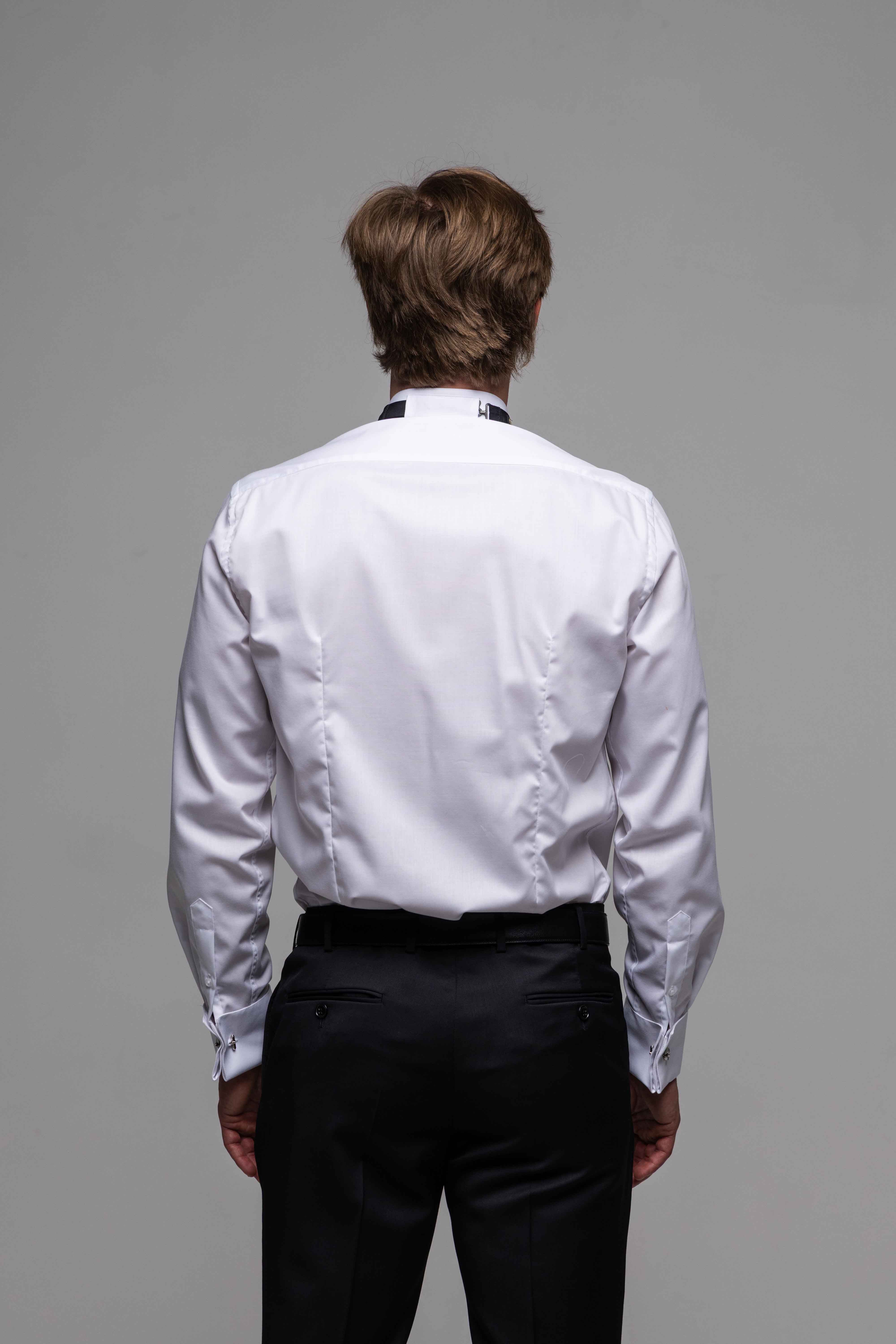 Biela smokingová Extra Slim Fit košeľa