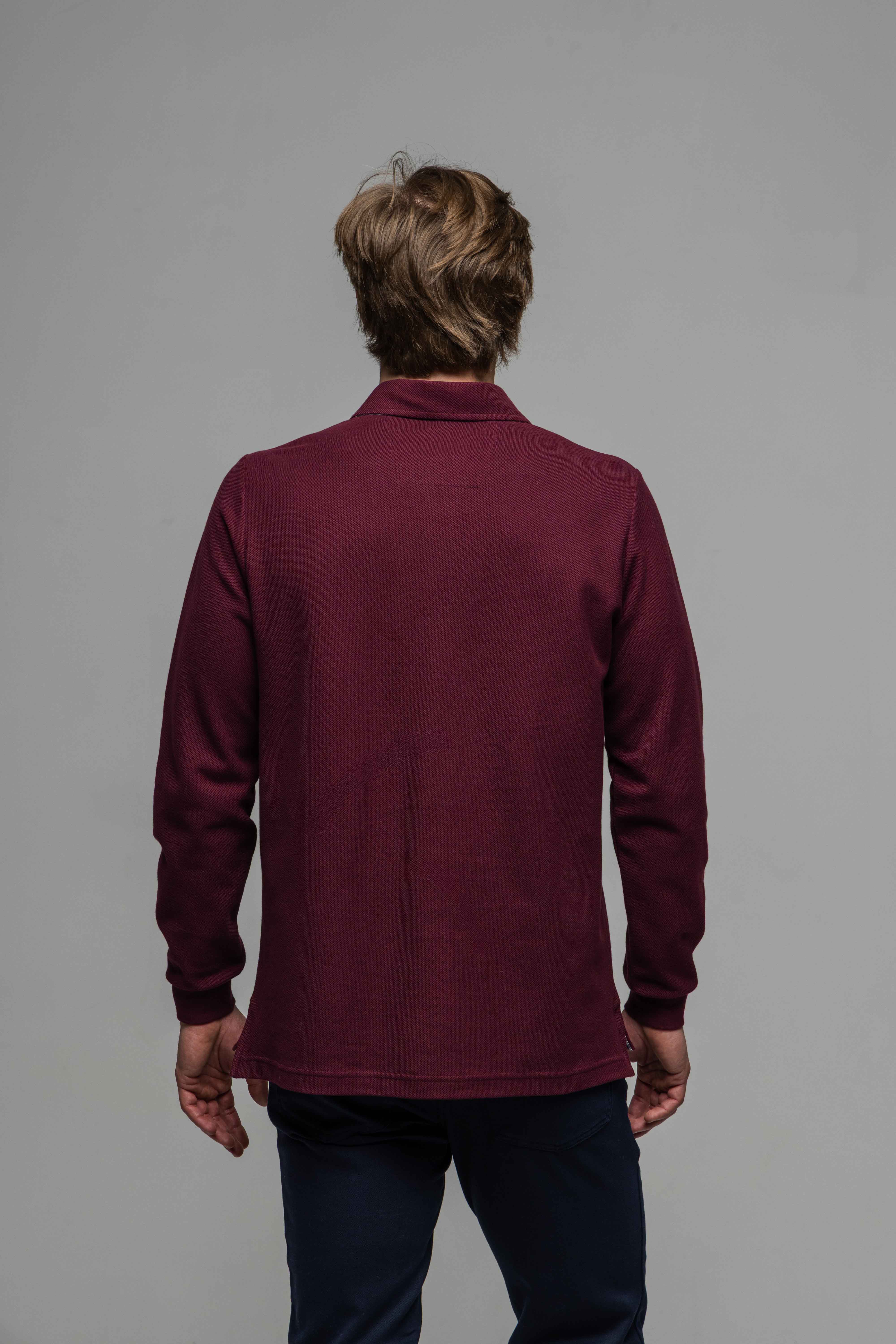 Bordová strečová Extra Slim Fit košeľa