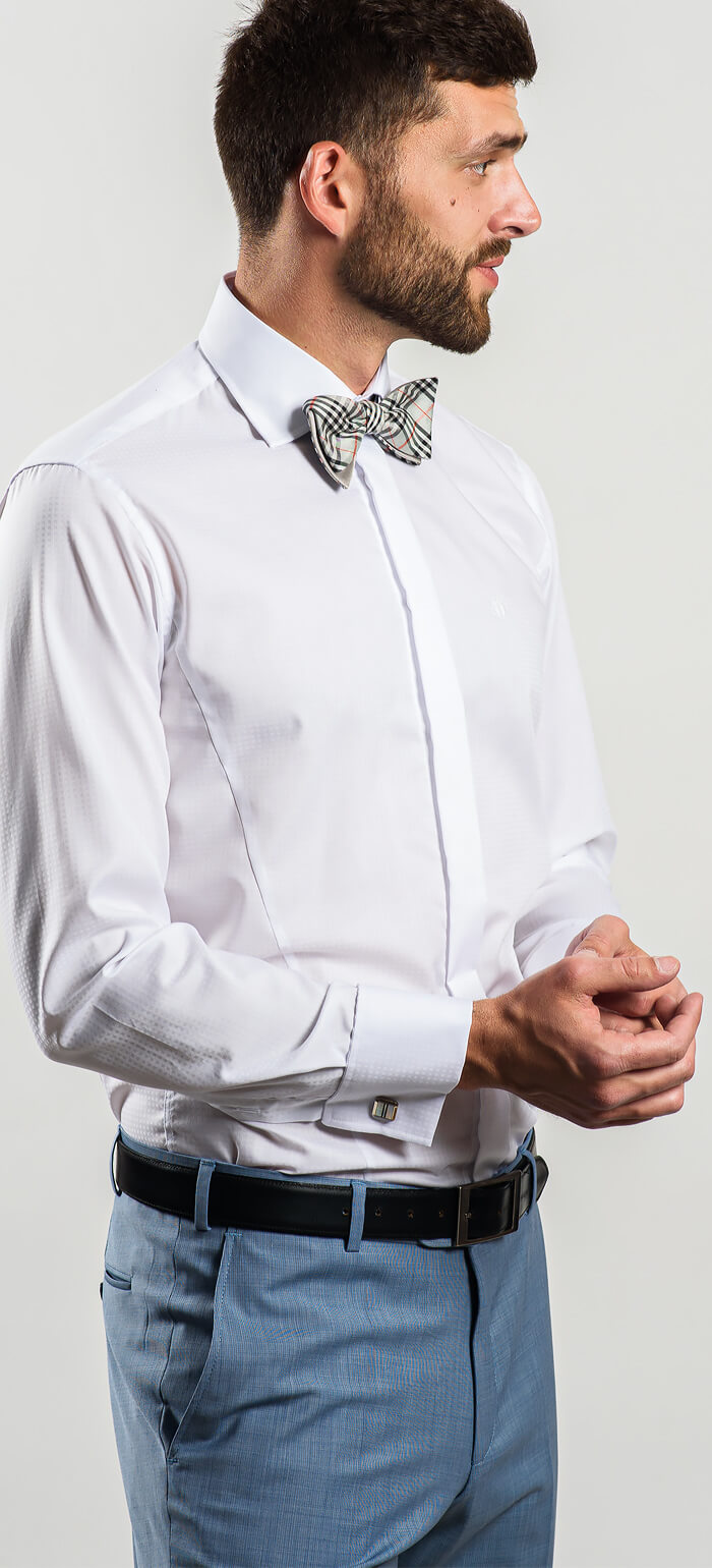 Biela spoločenská Extra Slim Fit košeľa