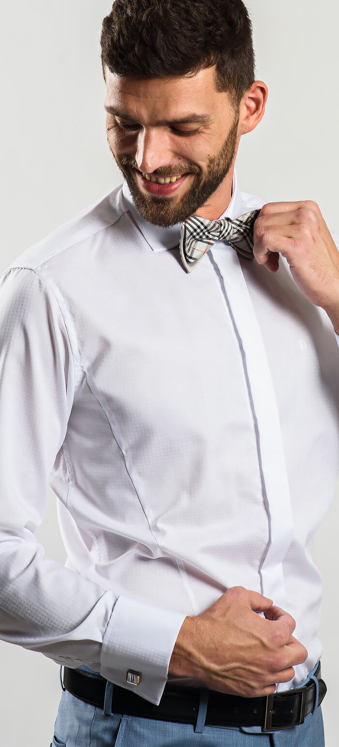 Biela spoločenská Extra Slim Fit košeľa