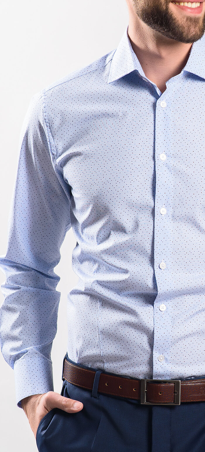 Bledomodrá Extra Slim Fit košeľa