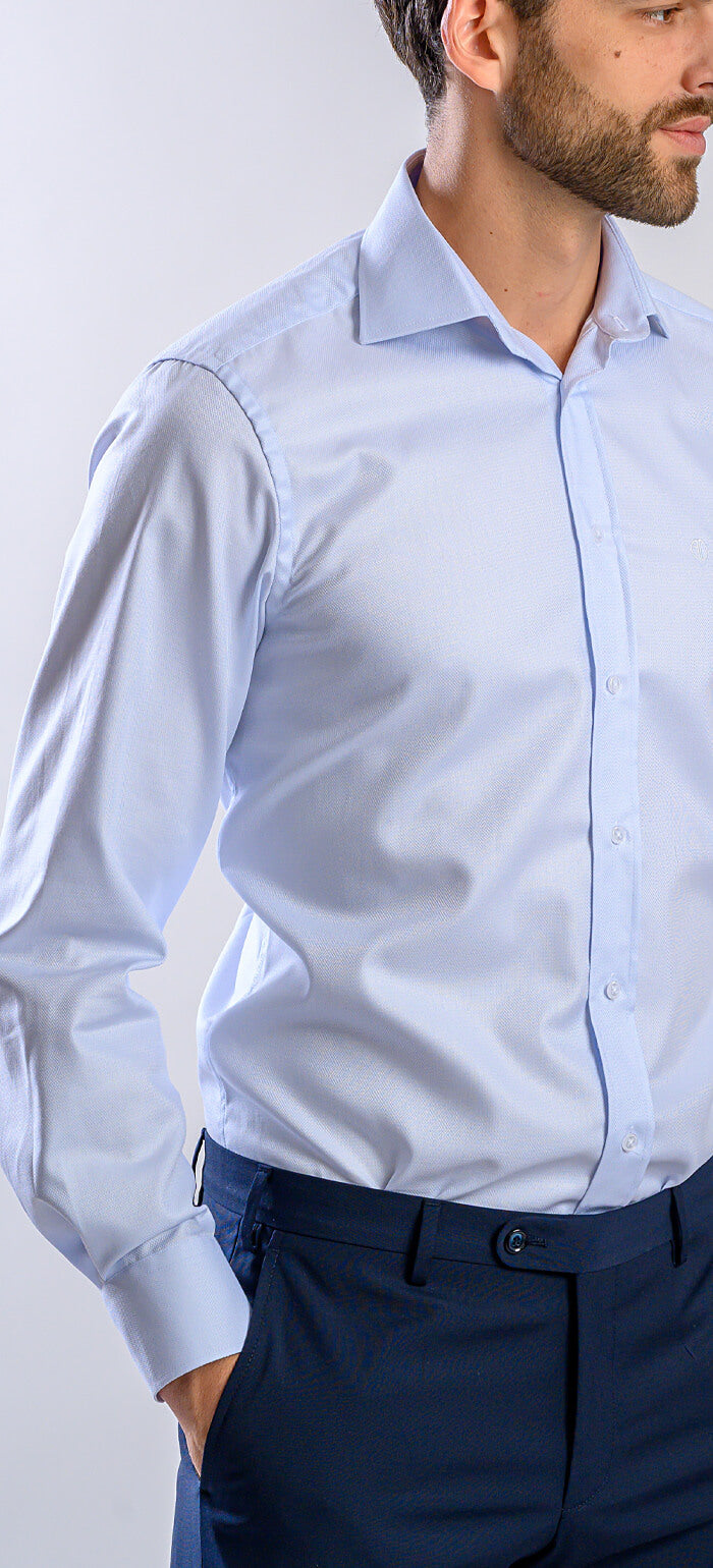 Bledomodrá Slim Fit košeľa
