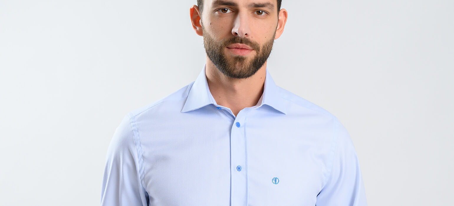 Bledomodrá Slim Fit košeľa