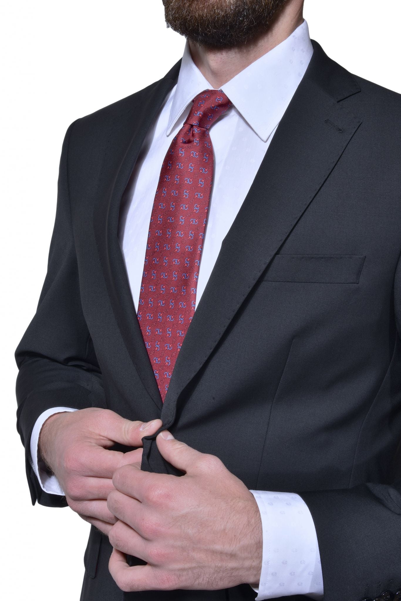 Čierny Slim Fit business oblek