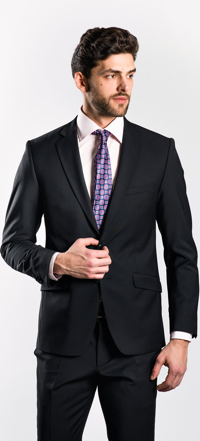 Čierny Slim Fit oblek